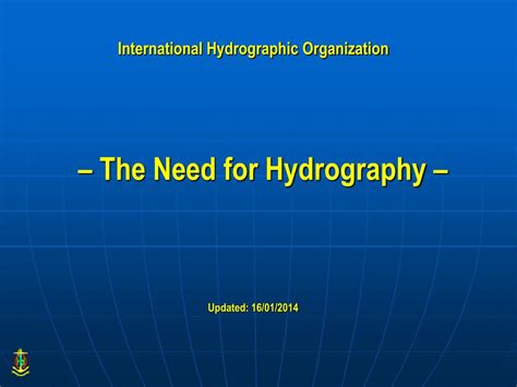 Ppt International Hydrographic Organization Powerpoint Presentation