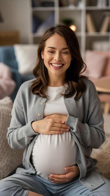 Premium Photo Pregnant Woman Holding Her Belly