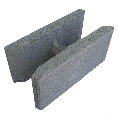 8 In X 8 In X 16 In Grey Lcc Tongue And Groove Concrete Block 100002775 The Home Depot