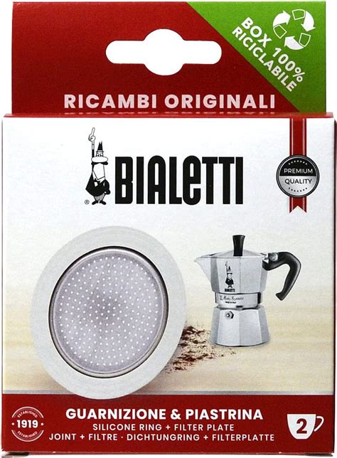 Bialetti Ricambi Includes 3 Gaskets And 1 Plate Compatible With Moka