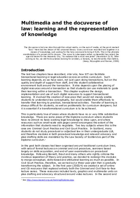 Pdf Chapter 9 Transforming Legal Education