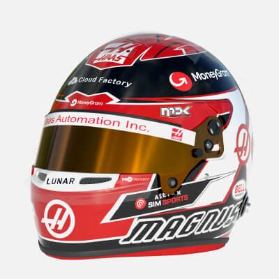 F Kevin Magnussen Helmet D Model By Cactus D