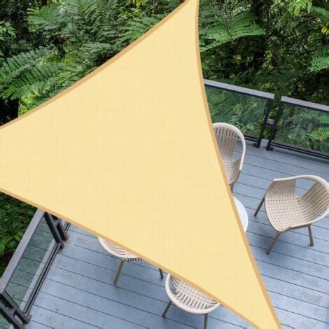 Ineasicer Voile D Ombrage Triangle X X M Color Sable Toile Imperm Able