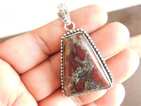 Dragon Bloodstone Pendant Bloodstone Pendant Dragon Blood - Etsy