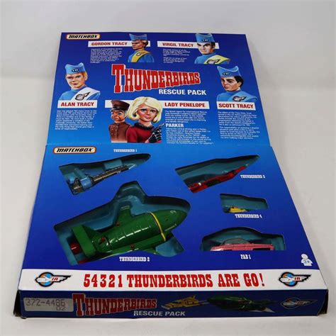 Vintage S Matchbox Thunderbirds Rescue Pack Vehicle Set Boxed