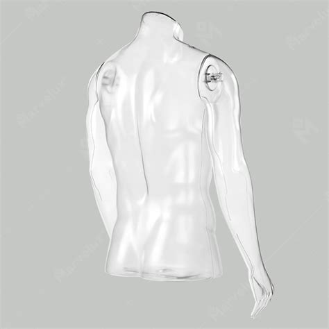 Mens Half Body Shiny Transparent Marvelux Mannequins China