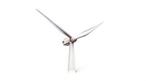 Premium Photo Close Up Of A Wind Turbine On White Background