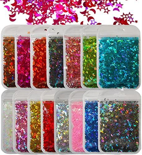 Amazon Loveourhome G Valentine Holographic Heart Chunky Glitter