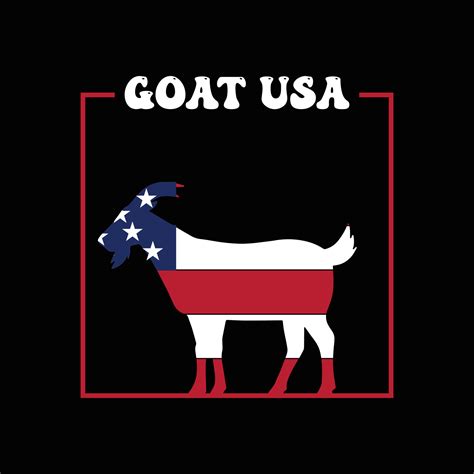 Goat USA T Shirt Design 5373312 Vector Art at Vecteezy