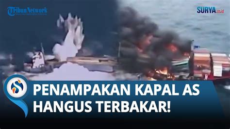 Penampakan Diduga Kapal Kargo As Terbakar Di Teluk Aden Jadi Target