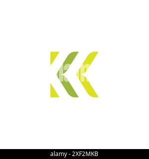 Initial Kk Letter Logo Design Vector Illustration Abstract Letter Kk