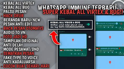 1 BUTTON KEBAL SEMUA VIRUS BUG WHATSAPP KEBAL TERBARU 2023