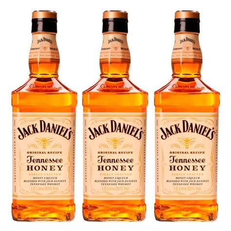 Whisky Jack Daniel S Honey Mel 1 Litro Caixa 03 Unidades Villeni