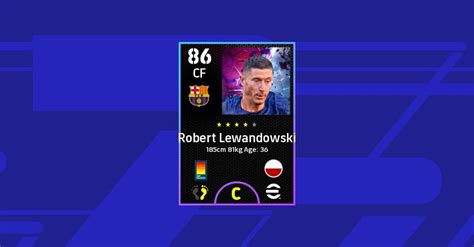 Statistiques De Robert Lewandowski No Efootball