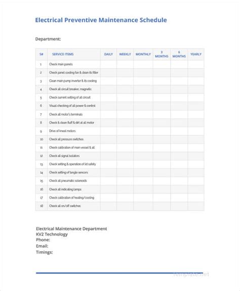 Preventive Maintenance Form Template Elegant 37 Preventive Maintenance Nbkomputer