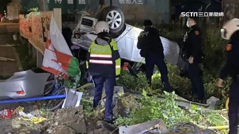 酒駕自撞！轎車180度翻覆 員警「聽鼾聲」才找到駕駛 社會 三立新聞網 Setn