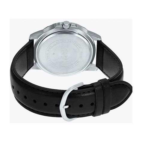 Casio Watch For Men Analog Black Leather Band Mtp Vd L Budf