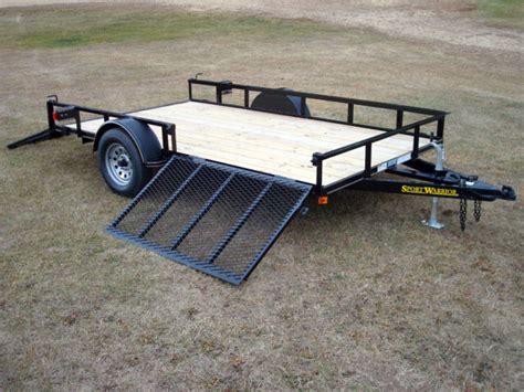 Single Axle Utility Trailer w/Side Ramp Pkg - Johnson Trailer Co.