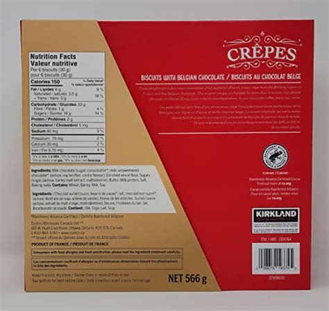 KIRKLAND SIGNATURE Crepes Biscuits With Chocolate 19 97 Oz 20 Oz Red