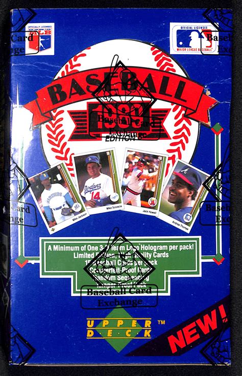 Lot Detail Upper Deck Baseball Wax Box W Unopened Packs