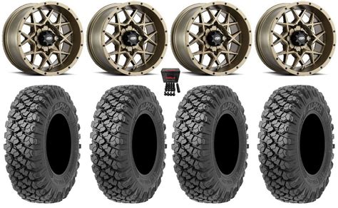 Itp Hurricane 14 Wheels Bronze 30 Alpha Tires Polaris Rzr Xp 1000