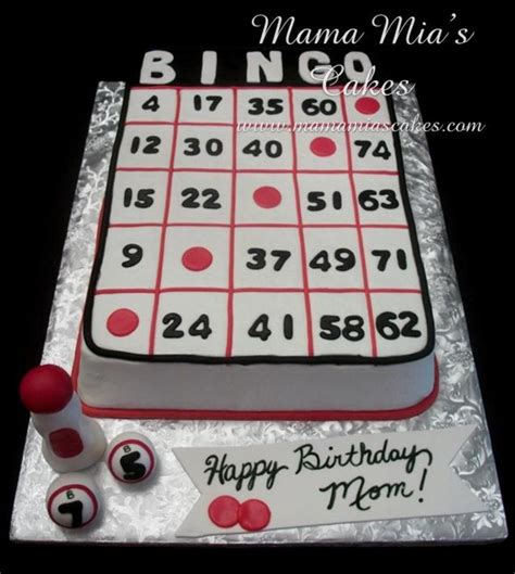 Bingo Birthday Cake