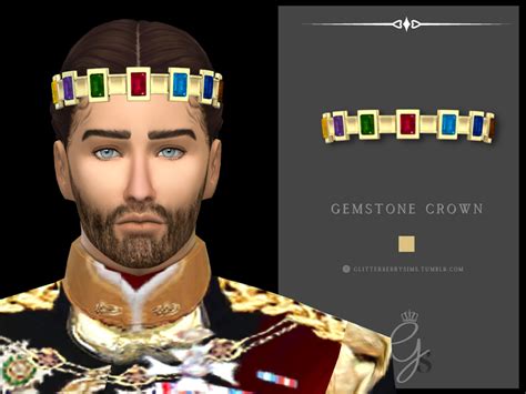 Gemstone Crown | Glitterberry Sims | Sims 4, Sims 4 custom content ...