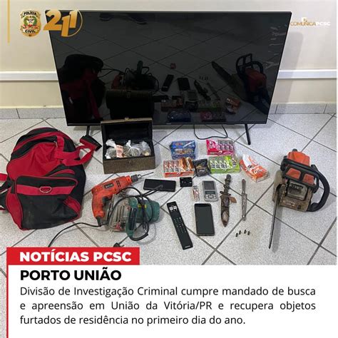 Pol Cia Civil Cumpre Mandado De Busca E Apreens O E Recupera Produtos