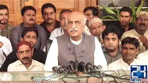 Ppp Leader Khursheed Shah Media Talk Today Youtube