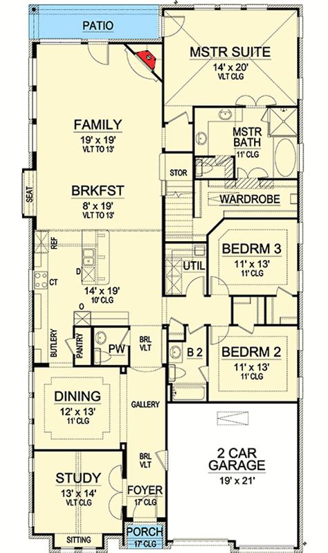 Narrow Lot House Plans