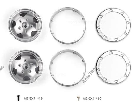 19 Alloy Beadlock Wheels For Trx4 Defender And Trc Rover Suv First Gen