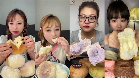 Soft Icy Cream Bread Compilation Kwai Mukbang ASMR Big Bite YouTube