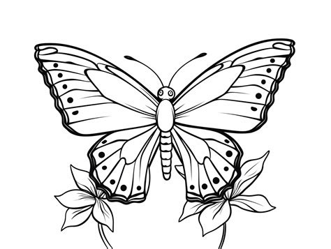 Incredible Monarch Butterfly Coloring Coloring Page