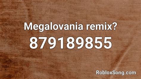 Megalovania Remix Roblox Id Roblox Music Codes