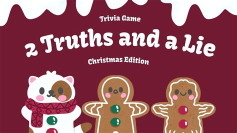 2 Truths And A Lie Christmas TRIVIA YouTube