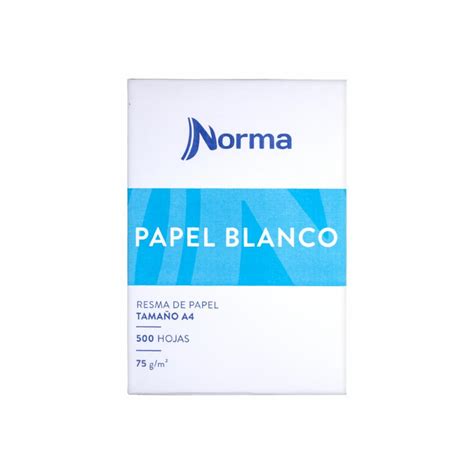 Resma De Papel Blanco 75G 500 Hojas NORMA A4 AKI