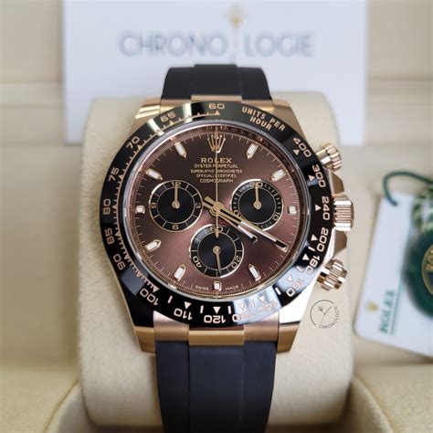 Rolex Cosmograph Daytona Everose Gold Ln Chocolate Oysterflex