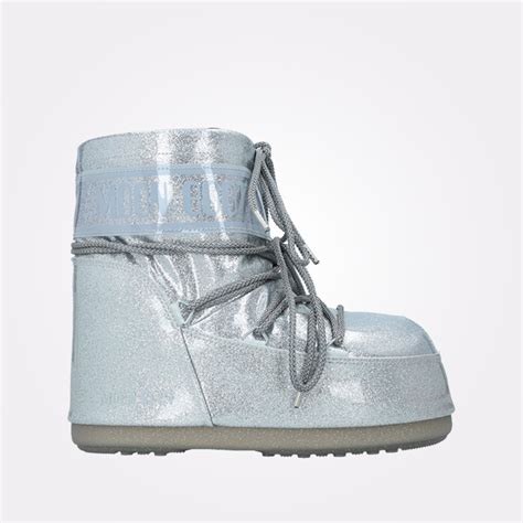 Moon Boot Icon Low Glitter Silver 14094400 002 UNISEX ČIZME Bpolar