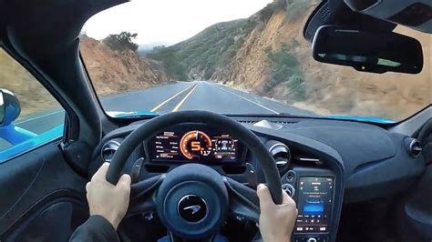 2021 McLaren 765LT POV Canyon Drive 3D Audio ASMR YouTube