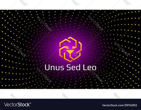 Unus Sed Leo Token Symbol Cryptocurrency Vector Image