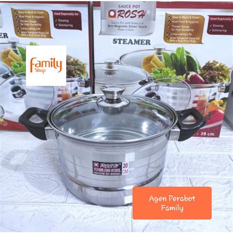 Jual Sauce Pot Rosh Cm Panci Steamer Sarangan Kukus Kukusan Langseng