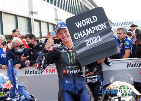 Fabio Quartararo Campione Del Mondo Di MotoGp Al Misano Circuit