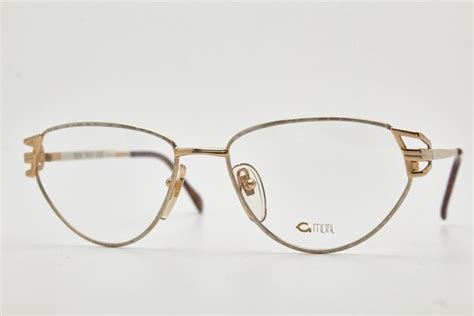 1980s Glasses Vintage Grasset Gold Framehipster Eyew Gem