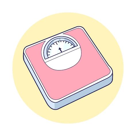 Premium Vector Weight Scale Vector Illustration