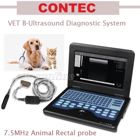 CE PORTABLE LAPTOP Machine Digital Veterinary Ultrasound Scanner Rectal