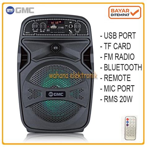 Jual Sound Gmc 897C Speaker Portable Pengeras Suara 6 5 Bluetooth