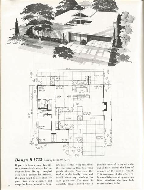 Vintage House Plans Mid Century Homes S Homes Vintage House Plans