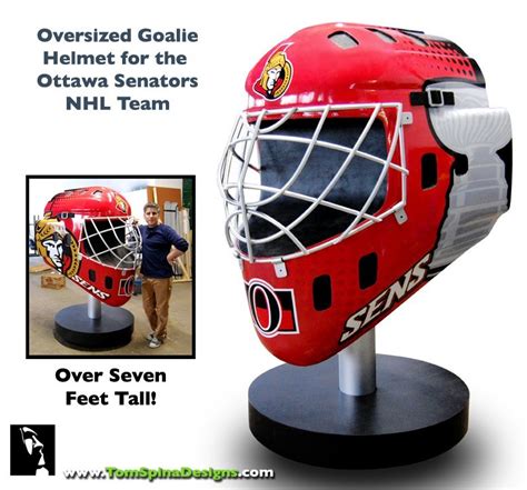 Photo Op Prop Foam Hockey Helmet Tom Spina Designs Tom Spina Designs