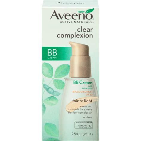 Aveeno Clear Complexion Bb Cream Spf 30 Fair To Light 25 Fl Oz