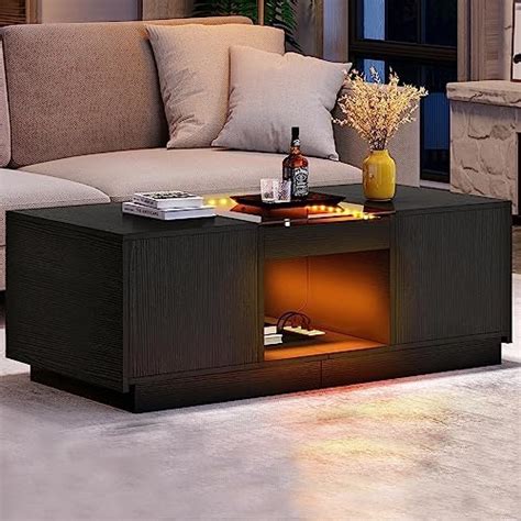 Amazon YITAHOME LED Coffee Table For Living Room Modern Coffee